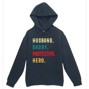 Husband Daddy Protector Hero Great Dads Cool Gift Urban Pullover Hoodie