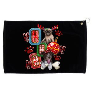 Hohoho Dog Paw Christmas Pajama Cute Holiday Dog Lovers Xmas Gift Grommeted Golf Towel