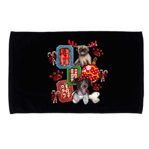 Hohoho Dog Paw Christmas Pajama Cute Holiday Dog Lovers Xmas Gift Microfiber Hand Towel