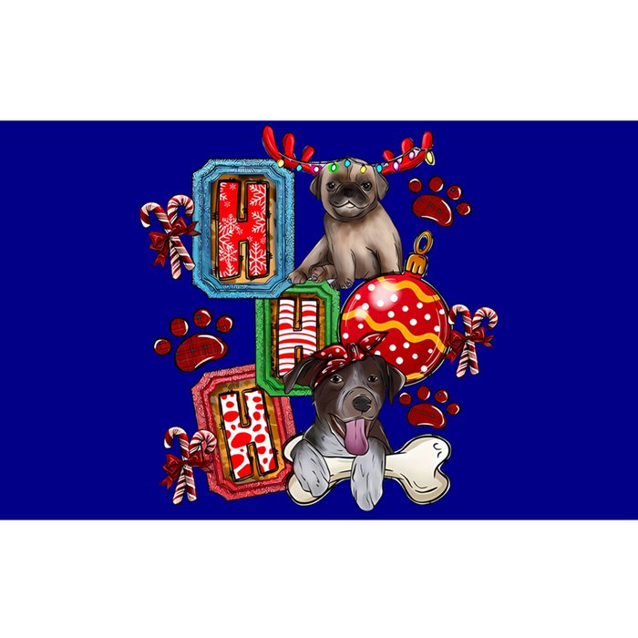 Hohoho Dog Paw Christmas Pajama Cute Holiday Dog Lovers Xmas Gift Bumper Sticker