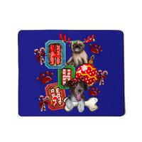 Hohoho Dog Paw Christmas Pajama Cute Holiday Dog Lovers Xmas Gift Mousepad