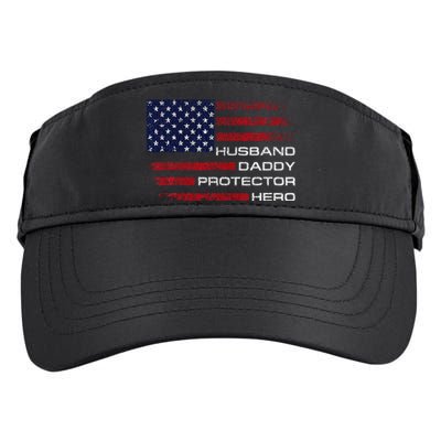 Husband Daddy Protector Hero Fathers Day Adult Drive Performance Visor