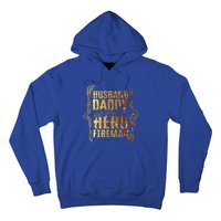 Husband Daddy Protector Hero Fire Tie Dye Golden Fathers Funny Gift Hoodie