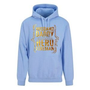 Husband Daddy Protector Hero Fire Tie Dye Golden Fathers Funny Gift Unisex Surf Hoodie