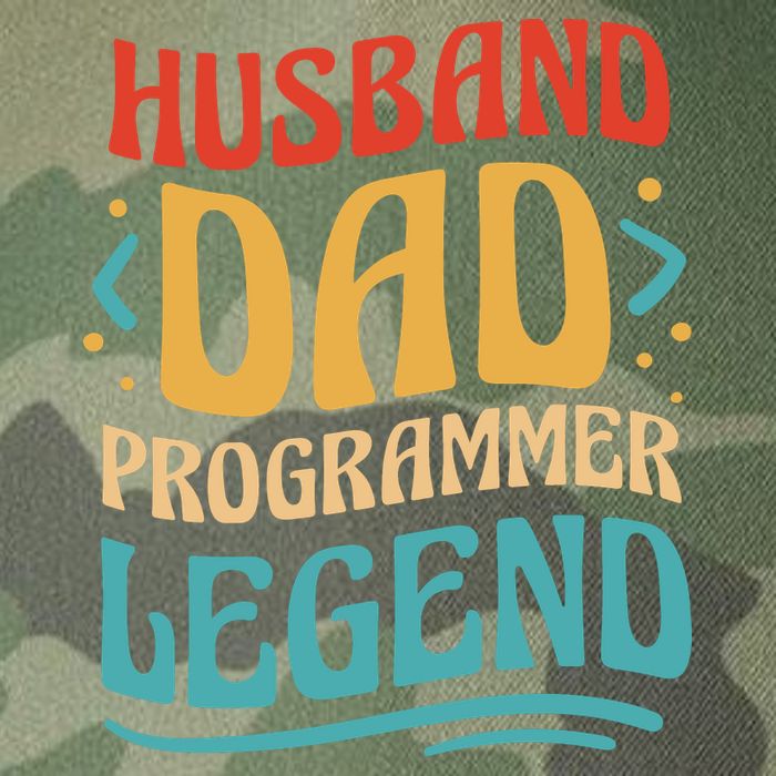 Husband Dad Programmer Legend Legacy Tie Dye Trucker Hat