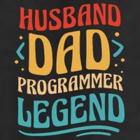 Husband Dad Programmer Legend Garment-Dyed Fleece Hoodie