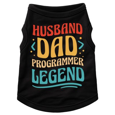Husband Dad Programmer Legend Doggie Tank