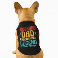 Husband Dad Programmer Legend Doggie Tank