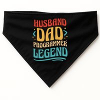 Husband Dad Programmer Legend USA-Made Doggie Bandana