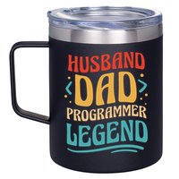 Husband Dad Programmer Legend 12oz Stainless Steel Coffee Mug
