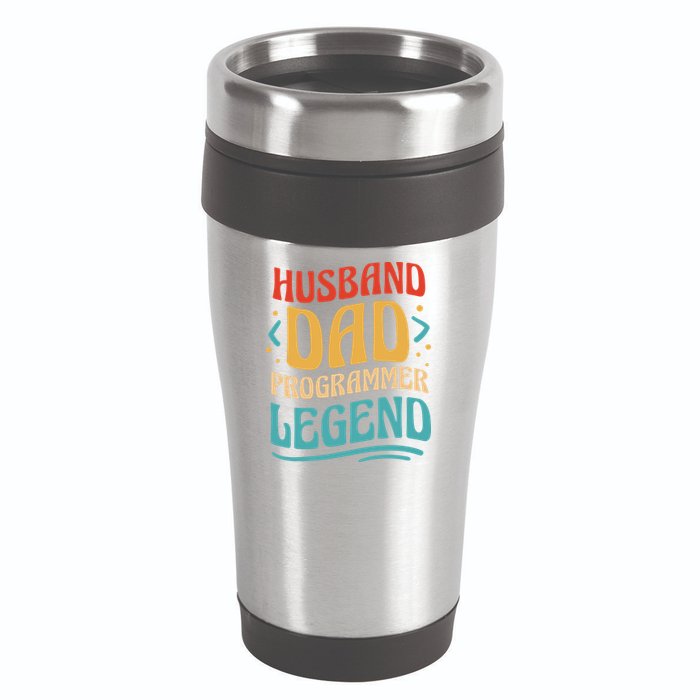 Husband Dad Programmer Legend 16oz Travel Tumbler