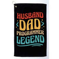 Husband Dad Programmer Legend Golf Towel