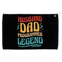 Husband Dad Programmer Legend Grommeted Golf Towel
