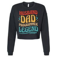 Husband Dad Programmer Legend Cropped Pullover Crew