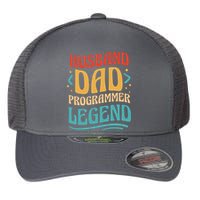 Husband Dad Programmer Legend Flexfit Unipanel Trucker Cap