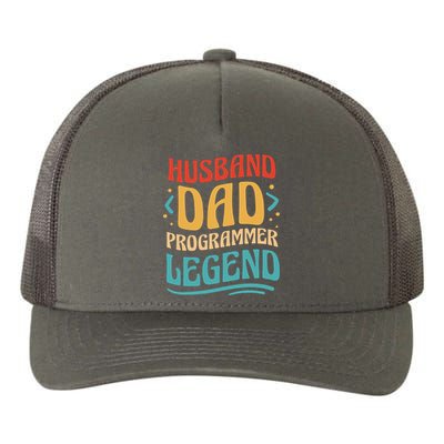 Husband Dad Programmer Legend Yupoong Adult 5-Panel Trucker Hat