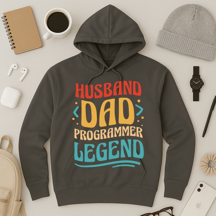 Husband Dad Programmer Legend Hoodie