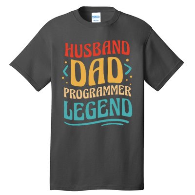 Husband Dad Programmer Legend Tall T-Shirt