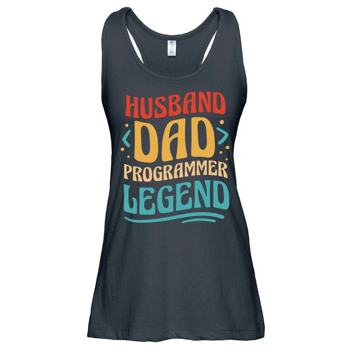 Husband Dad Programmer Legend Ladies Essential Flowy Tank