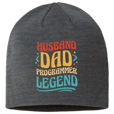 Husband Dad Programmer Legend Sustainable Beanie