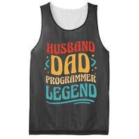 Husband Dad Programmer Legend Mesh Reversible Basketball Jersey Tank