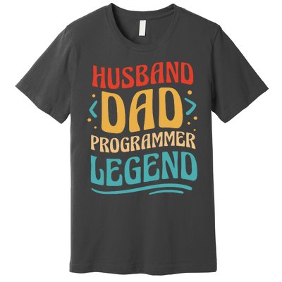 Husband Dad Programmer Legend Premium T-Shirt