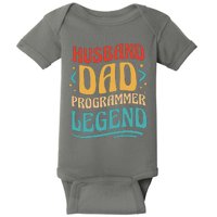 Husband Dad Programmer Legend Baby Bodysuit