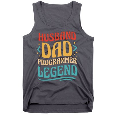 Husband Dad Programmer Legend Tank Top