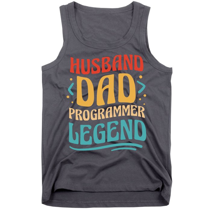 Husband Dad Programmer Legend Tank Top