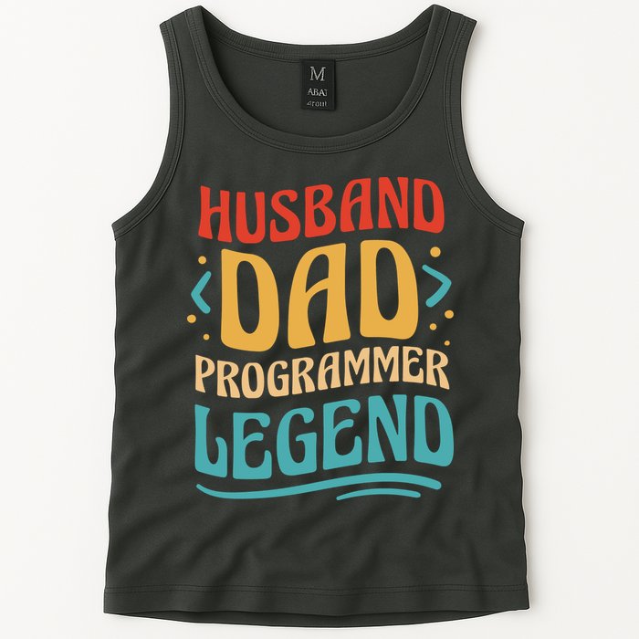 Husband Dad Programmer Legend Tank Top