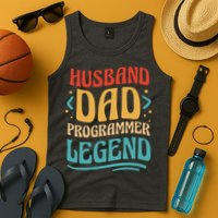 Husband Dad Programmer Legend Tank Top
