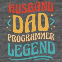 Husband Dad Programmer Legend Tank Top