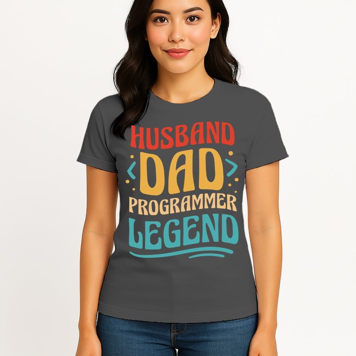 Husband Dad Programmer Legend Womens T-Shirt