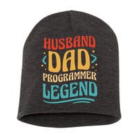Husband Dad Programmer Legend Short Acrylic Beanie