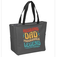 Husband Dad Programmer Legend Zip Tote Bag