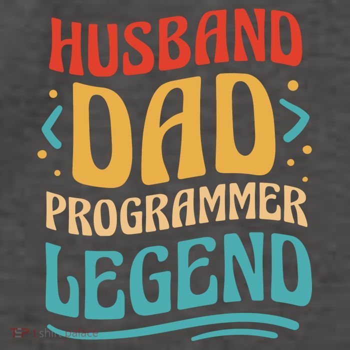 Husband Dad Programmer Legend Vector Backpack