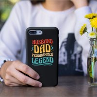 Husband Dad Programmer Legend Permanent Decal Sticker