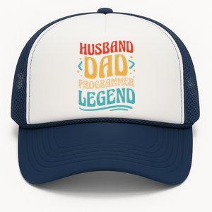 Husband Dad Programmer Legend Trucker Hat