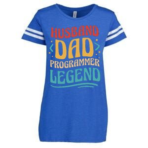 Husband Dad Programmer Legend Enza Ladies Jersey Football T-Shirt