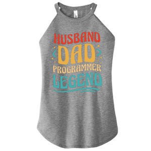 Husband Dad Programmer Legend Women's Perfect Tri Rocker Tank