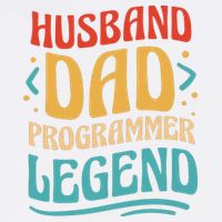Husband Dad Programmer Legend Garment-Dyed Sweatshirt