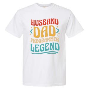 Husband Dad Programmer Legend Garment-Dyed Heavyweight T-Shirt