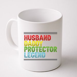 Husband Daddy Protector Legend Fathers Day Cool Gift Coffee Mug