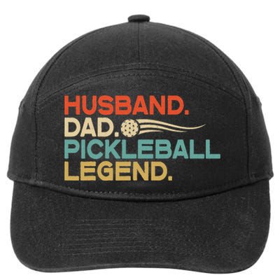 Husband Dad Pickleball Legend Father's Day 7-Panel Snapback Hat