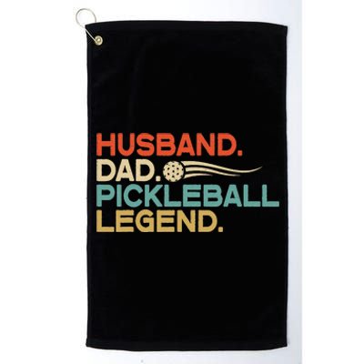 Husband Dad Pickleball Legend vintage Father's Day Platinum Collection Golf Towel