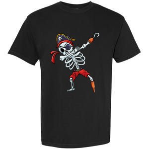 Halloween Dabbing Pirate Skeleton Funny Dab Garment-Dyed Heavyweight T-Shirt