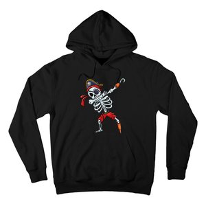 Halloween Dabbing Pirate Skeleton Funny Dab Hoodie