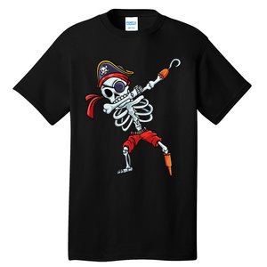 Halloween Dabbing Pirate Skeleton Funny Dab Tall T-Shirt