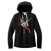 Halloween Dabbing Pirate Skeleton Funny Dab Women's Fleece Hoodie