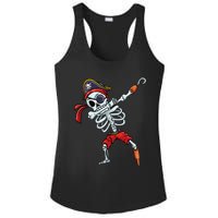 Halloween Dabbing Pirate Skeleton Funny Dab Ladies PosiCharge Competitor Racerback Tank